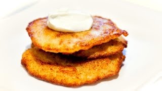 Potato Pancakes  Placki Ziemniaczane  Anias Polish Food Recipe 1 [upl. by Bevus]