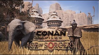 How To Build A Hyrkanian Base  timelapse   Conan Exiles Age Of Sorcery [upl. by Ellertal]