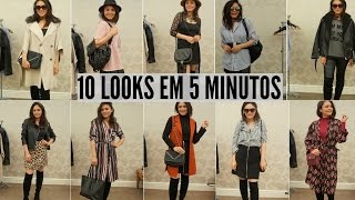 COMO USAR BOTAS DE CANO LONGO10 LOOKS EM 5 MINUTOS [upl. by Einnal]