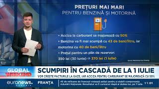 Scumpiri de la 1 iulie Vom plăti mai mult la factura de gaz și pentru carburanți [upl. by Yahsat]