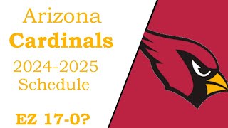 Cardinals 20242025 NFL schedule [upl. by Adikam29]