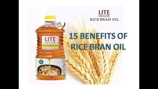 15 BENEFITS OF RICE BRAN OIL VESTIGE  Best cooking oil for heart health  Deep fry [upl. by Tish]