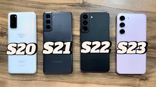 Samsung Galaxy S20 vs S21 vs S22 vs S23 [upl. by Humfried287]