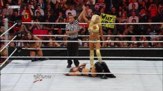 Divas Champion Eve amp The Bella Twins vs Team LayCool [upl. by Leur99]