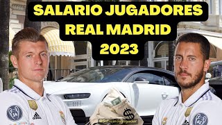 SALARIO JUGADORES REAL MADRID 2023 [upl. by Aitekram505]