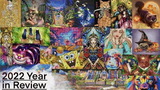 2022 YEAR IN REVIEW  I Completed 32 Diamond Paintings this Year [upl. by Lleunamme]