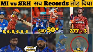 MI vs SRH Match Highlights  सब Records तोड़ दिया  New Records IPL 2024  IPL News [upl. by Julia939]