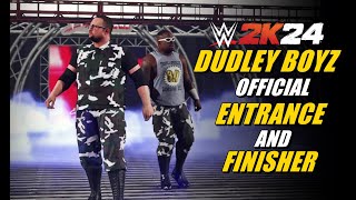 The Dudley Boyz Official WWE 2K24 Entrance and Finisher [upl. by Manda150]