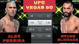 UFC VEGAS 50  ALEX POATAN vs BRUNO BLINDADO  LUTA COMPLETA [upl. by Nicolina]