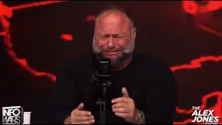 Alex Jones cries on air as the government seizes his property [upl. by Nawiat433]