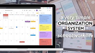 Simple organization system for schoolworklife  Google Keep amp Calendar [upl. by Nahtanaj]