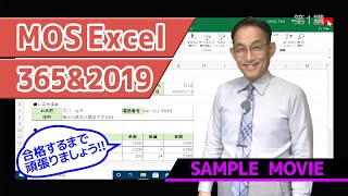 【MOS Excel 2019講座】 サンプルムービー [upl. by Krystle785]