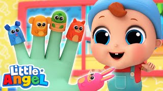 Finger Family Animals  Baby Shark  LittleAngel Kids Songs amp Nursery Rhymes [upl. by Sanford]