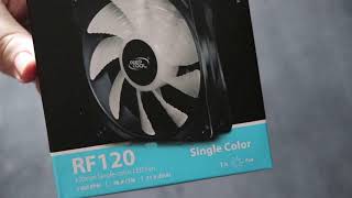 Deepcool Case Fan RF 120 W DPFLEDRF120WH unboxing [upl. by Granniah]