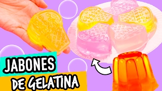 Jabones de Gelatina Caseros  Jabones Divertidos Receta fácil  Jelly Soap DIY  Cat amp Beauty ❤ [upl. by Ainedrag202]