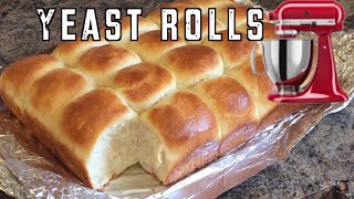 Yeast Dinner Rolls NO KNEAD just like Grandma sewards [upl. by Wickman]