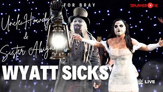 Wyatt Sicks Entrance Uncle Howdy amp Sister Abigail Arrives 4K 60 FPS unclehowdy braywyatt [upl. by Epilihp992]