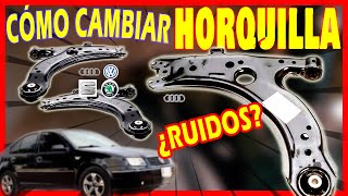 Como CAMBIAR HORQUILLA de VW jetta a4CLASICO  Brazo suspension  Silent Block Bujes  Lordonbest [upl. by Emie]