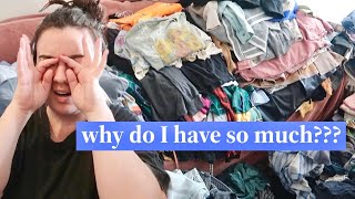 decluttering 350 clothing items for 2024 this was so hard [upl. by Taddeo42]