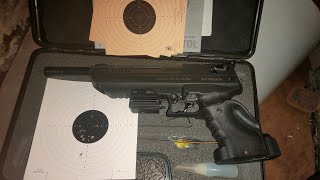 Zoraki HP 01 Ultra 45mm one hand shooting with laser sight a lot of fun [upl. by Alvord351]