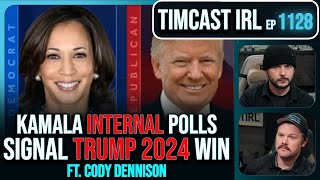 Trump 2024 WIN Predicted By Kamalas Internal Polls wCody Dennison  Timcast IRL [upl. by Gnes265]