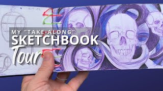 “Take Along” Sketchbook Tour [upl. by Odnumyer385]