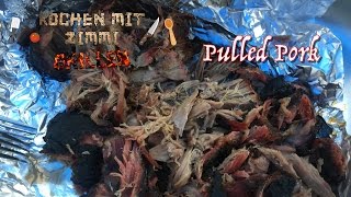 Pulled Pork vom Smoker  Grillrezept [upl. by Roz]