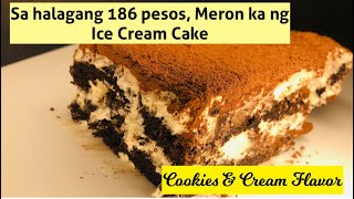 How To Make Easy Ice Cream Cake For Only 186 pesos [upl. by Markland]