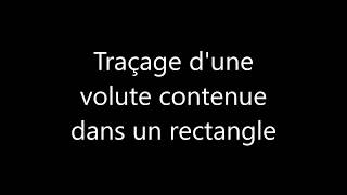 Volute contenue dans un rectangle Pas à pas du traçage dune volute Comment dessiner une volute [upl. by Ymmaj]