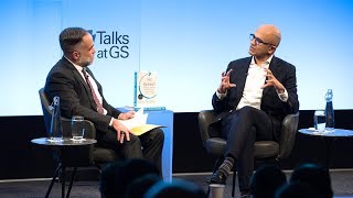 Talks at GS – Satya Nadella Hitting Refresh on the Culture of Technology [upl. by Atterahs]