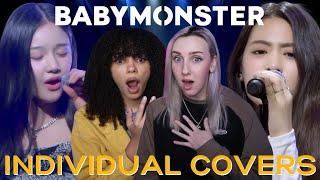 COUPLE REACTS TO BABYMONSTER  ALL INDIVIDUAL COVERS [upl. by Naus]