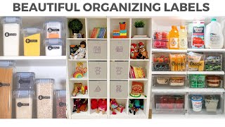 Beautiful Organizing Labels for your Home [upl. by Wallas]