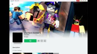 Why is zyleaks mm2 content deleted Roblox pls uncontent delete this [upl. by Munmro]