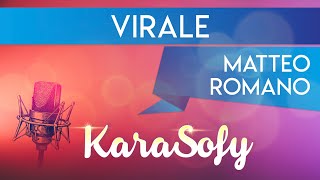 Virale KARAOKE  Matteo Romano karaoke Sanremo 2022 [upl. by Nylirej365]