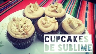 Cupcakes Peruanos SUBLIME  chocolate con maní  Maggiesona [upl. by Eelarak]