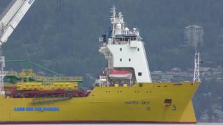 BigLift MV HAPPY SKY Port of Vancouver 2017 [upl. by Mercy]