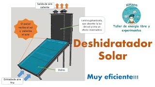 Deshidratador solar grande eficiente desarmable quotHHzenquot 9 kg Solar Dehydrator efficient big [upl. by Ained]