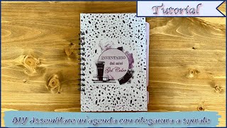 Scrapbooking tutorial  DIY Assemblare unagenda con rilegatura a spirale [upl. by Ahsennod464]