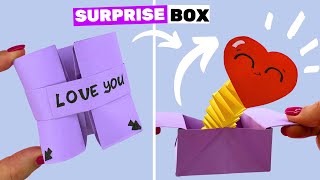 Amazing POP UP box idea Birthday card surprise idea [upl. by Waers]