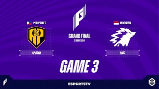 ONIC vs AP Bren GAME 3 GRAND FINAL Games of the Future 2024  APBR VS ONIC [upl. by Alur]