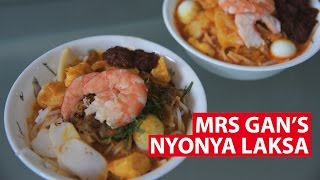 Mrs Gans Nyonya Laksa  CNA Insider [upl. by Battat]