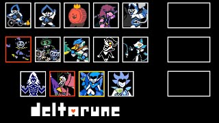 Deltarune Chapter 1amp2  All Boss Themes [upl. by Ylam]