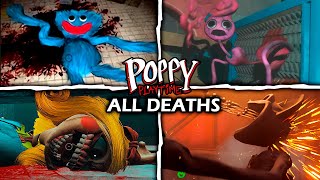 Poppy Playtime Chapter 1 2 3  All Bosses Deaths Comparison [upl. by Haden]