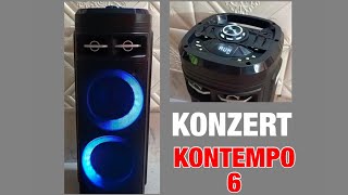 KONZERT KONTEMPO 6 Karaoke Speaker  Bluetooth Speaker Review [upl. by Eugine]