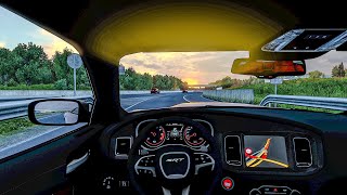 Early Morning Drive to Paris  Dodge Charger SRT HellCat  Euro Truck Simulator 2 Gameplay [upl. by Madai74]