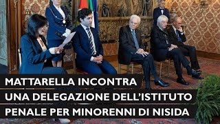 Mattarella incontra una delegazione dellIstituto penale Nisida [upl. by Eus]