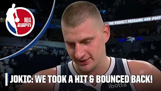 Nikola Jokic reacts to Game 4 win vs Wolves Now its the best of 3  NBA on ESPN [upl. by Nylessoj502]