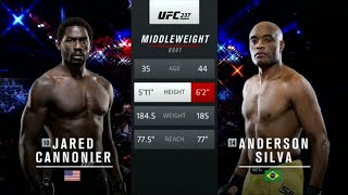 Jared Cannonier vs Anderson Silva [upl. by Etteuqal]