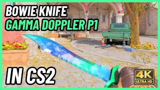 ★ CS2 Bowie Knife Gamma Doppler Phase 1  CS2 Knife InGame Showcase 4K [upl. by Danika353]