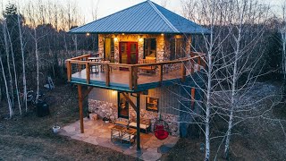 Modern Firetower Chalet With Majestic Views in Pennsylvania [upl. by Dreher]